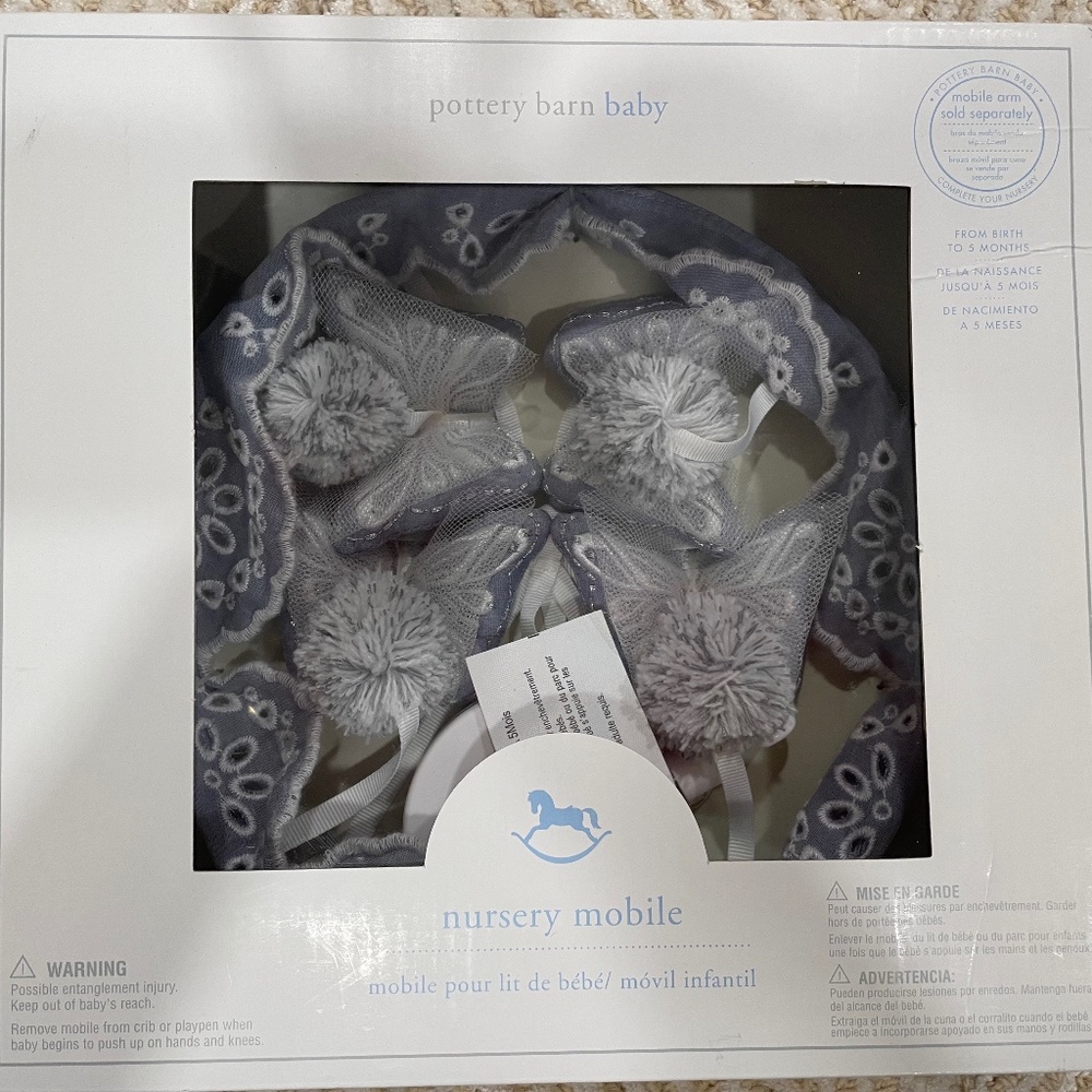 Pottery barn mobile, new in box, never opened
